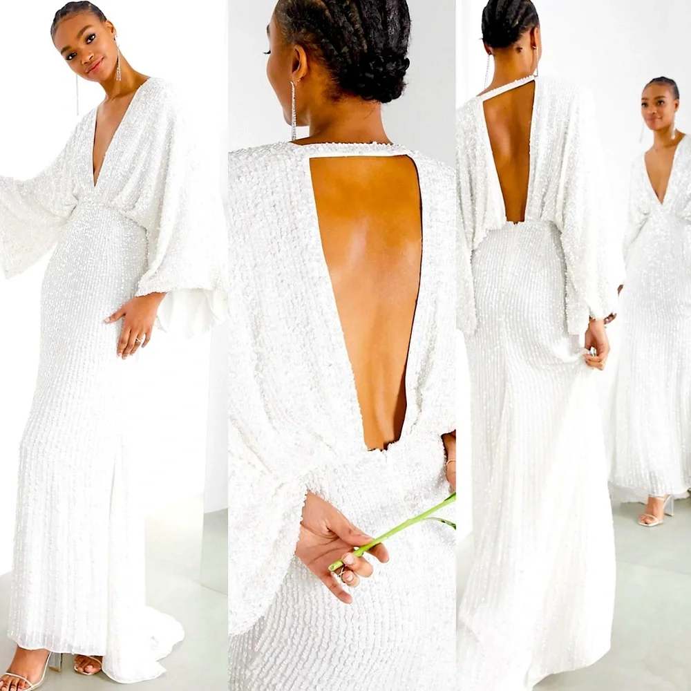 asos white backless dress ASOS Body with Backless Detail in White